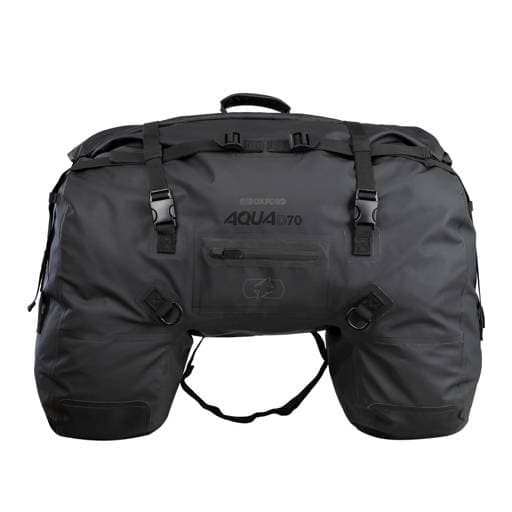Oxford Aqua D-70 Black Roll Bag