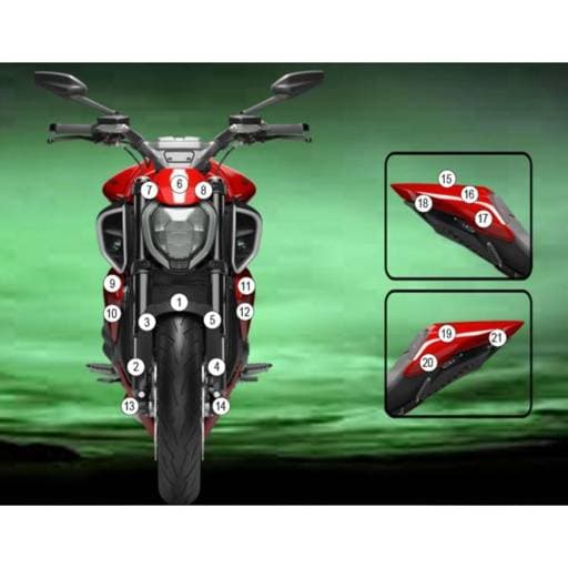 Eazi-Guard Ducati Diavel V4 2023 Gloss Paint Protection Film