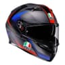 Matt Black/Blue/Red