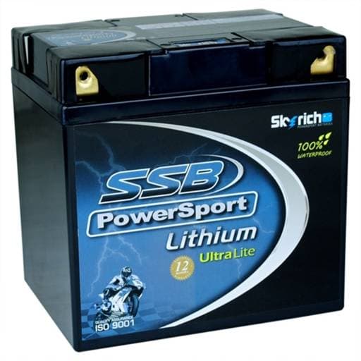 SSB PowerSport 4-LFP30Q-BS Ultralight Lithium Battery