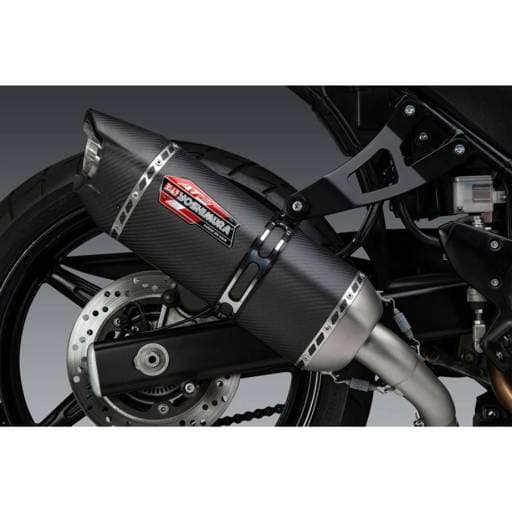 Yoshimura AT2 Suzuki SV650/SV650X Stainless/Carbon Fiber Slip-On Exhaust
