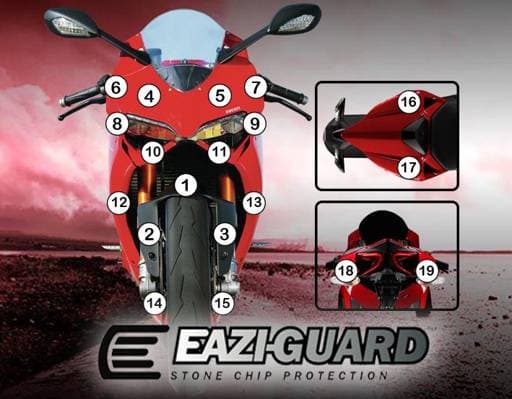 Eazi-Guard Ducati Panigale 899 1199 Gloss Paint Protection Film