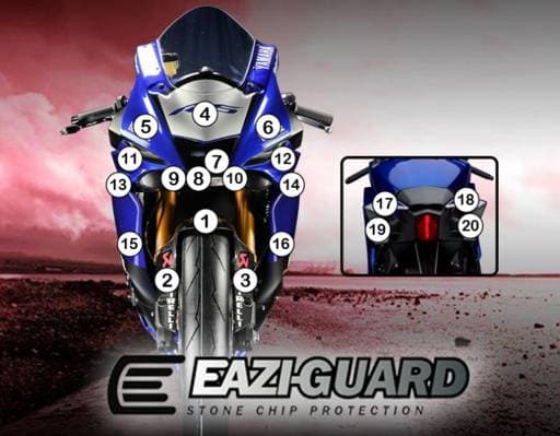 Eazi-Guard Yamaha YZF-R6 Gloss Paint Protection Film