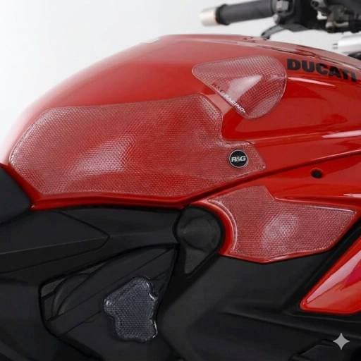 R&G Ducati Streetfighter V2 '22- '24 Clear Tank Traction Grips