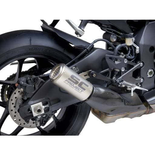 SC Project Yamaha YZF-R1 CR-T Titanium with Stoneguard Grid Slip-On Exhaust