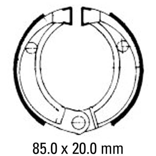 Ferodo FSB756 Brake Shoe Set