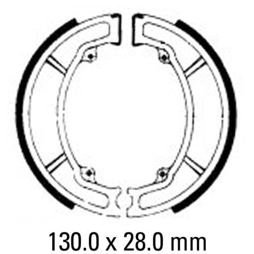 Ferodo FSB733A Eco Friction Brake Shoe Set