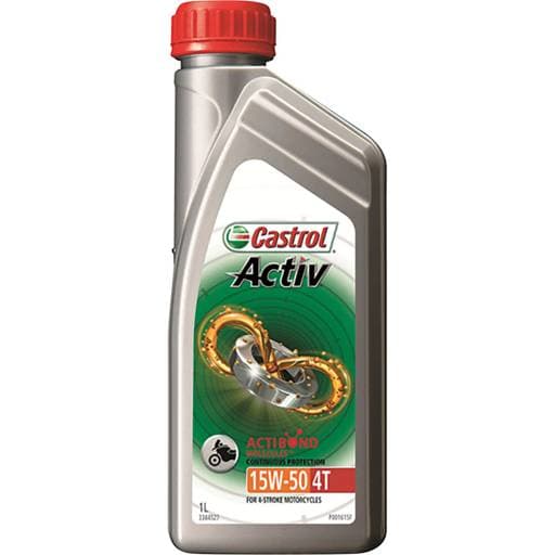 Castrol Activ 4T 15W-50 Oil - 1L