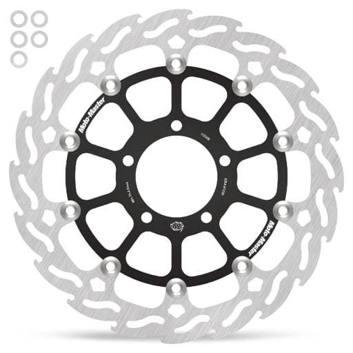 Moto-Master Flame Road Floating Front Left Brake Disc - Kawasaki ZX-10R