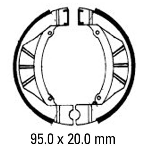 Ferodo FSB801 Brake Shoe Set