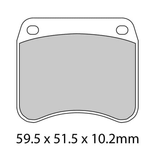 Ferodo FDB342CP1 Ceramic Grip 4 Race Brake Pads