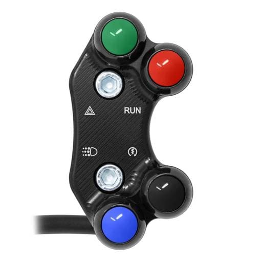 Jetprime Ducati Hypermotard / Monster / Streetfighter / Panigale / Supersport Black RHS Aligned Handlebar Switch