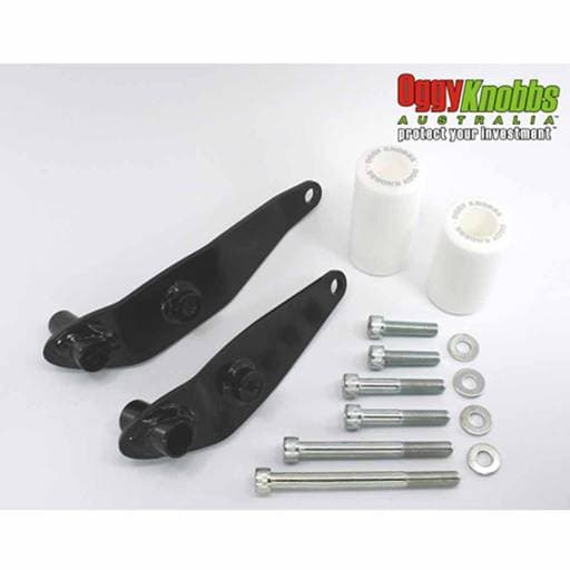 Oggy Knobbs Triumph Street Triple 675 07-12 White Frame Slider Kit